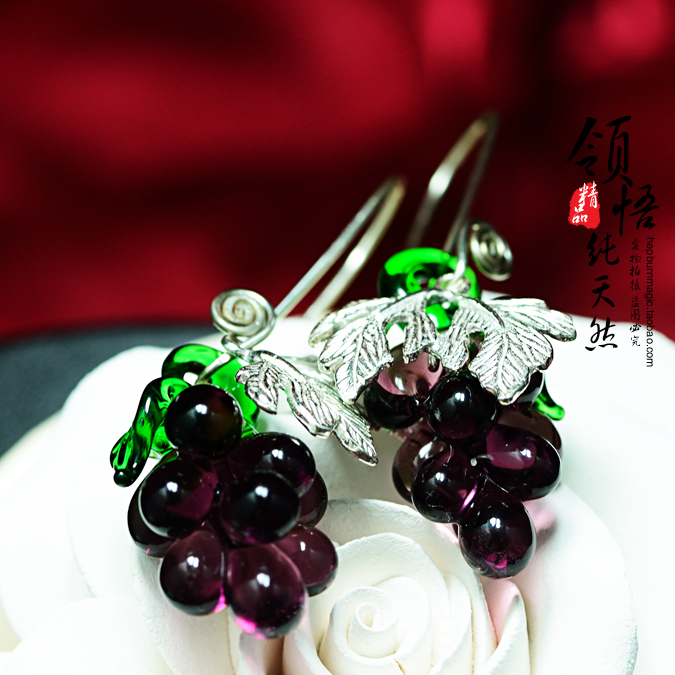 •?•天生骄傲•?•【多紫】设计师原创925银耳环