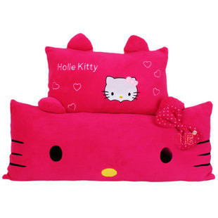包邮 特价 Hello Kitty 凯蒂猫单双人拆洗创意情侣毛绒抱枕头玩具