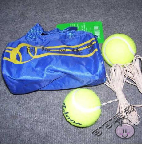 蓝色单人户外健身组合/天龙网球/牵珑球/802D带绳网球训练器/陪练