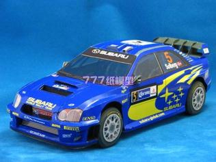 【777纸模型】1:24斯巴鲁翼豹IMPREZA WRC2005拉力版赛车模型折扣优惠信息