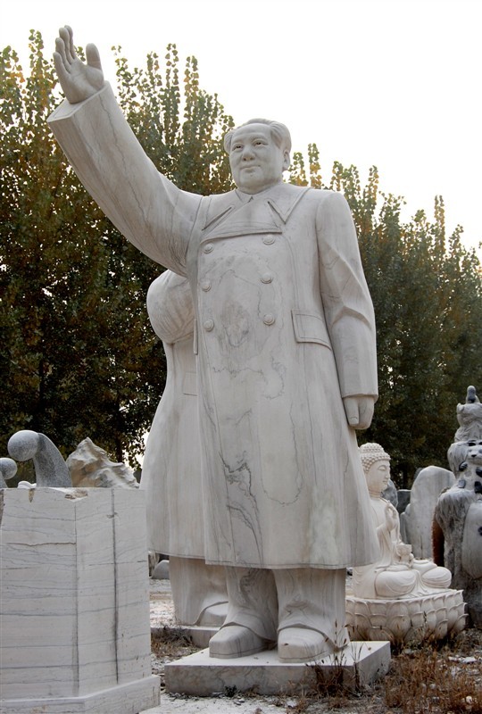 石雕毛泽东站像汉白玉毛主席名人雕像大型伟人雕像大理石主席雕塑