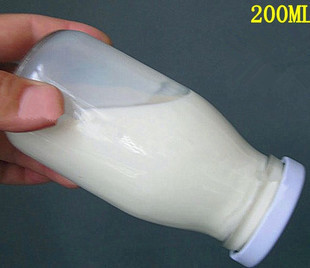 新款200ml果汁瓶酸奶瓶牛奶瓶瓶保鲜玻璃瓶密封罐含盖子透明折扣优惠信息