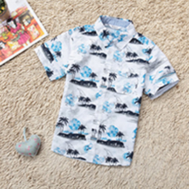 2015夏季新款 正品巴拉巴拉 男童海滩休闲短袖衬衫清仓处理特价折扣优惠信息