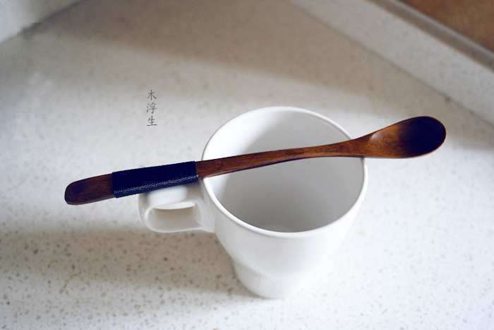实木咖啡胶棒勺子 绕线勺 蜂蜜勺 儿童勺 酸奶勺 实木手工制