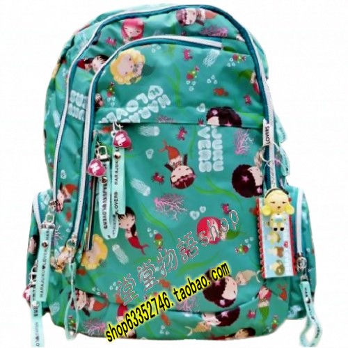 原宿情人娃娃大容量女包旅行包 双肩包电脑包中学生背包书包 多色