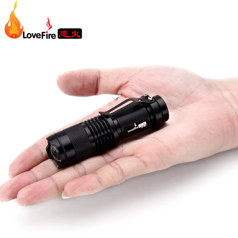 进口CREE Q5 微型超迷你小型伸缩调焦强光手电筒远射可充电灯包邮折扣优惠信息