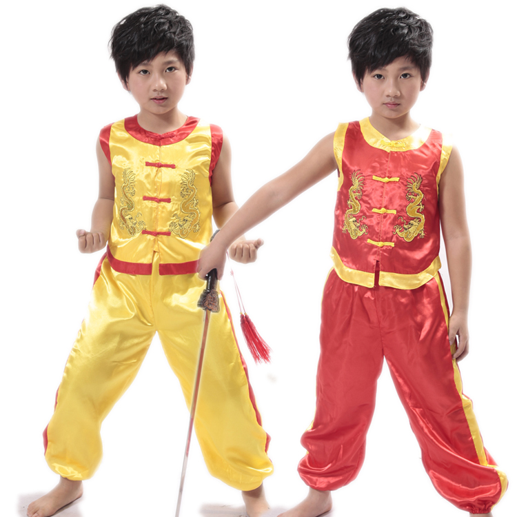 男童演出服儿童舞蹈服练功服儿童武术服装表演服六一儿童演出服装