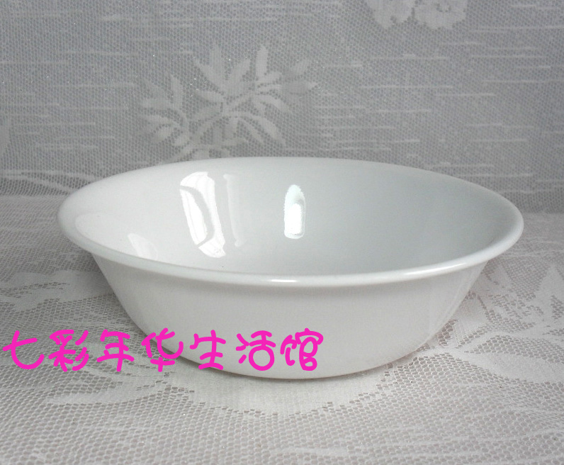 美国康宁耐热玻璃餐具 纯白色1L大汤碗(432)专柜正品
