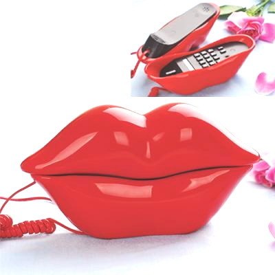 烈焰性感红唇 嘴唇电话机/嘴巴电话机（大红）折扣优惠信息