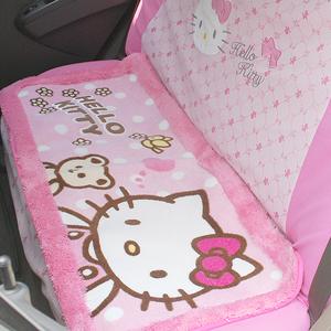 韩国代购HELLO KITTY凯蒂猫汽车冬季毛绒后座垫地垫坐垫脚垫26.78