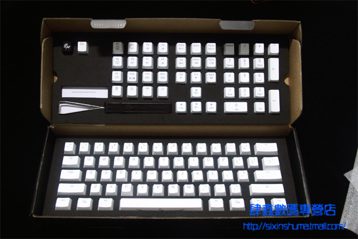 Ducky 9008/Shine3/S3/ 机械键盘 白色 黑色透光键帽