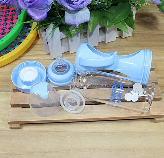 小气玻璃奶瓶配件 内胆/罗牙/吸管组/吸管/底座/防尘盖/保护套