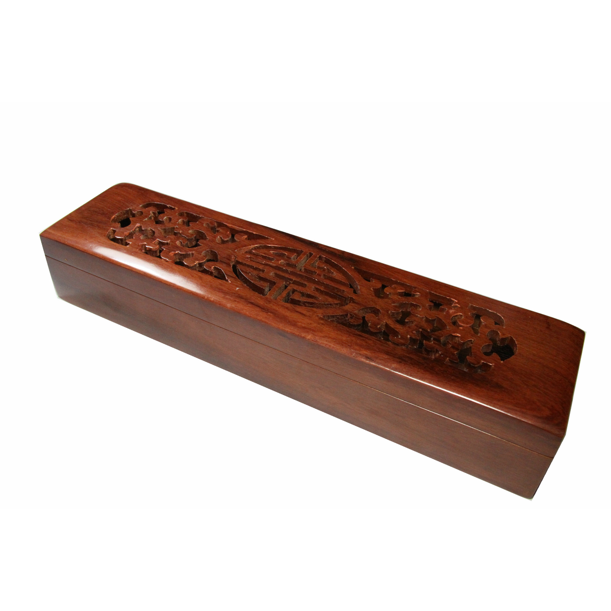 越南红木(花梨木) 红木实木线香盒 卧香盒香炉香具