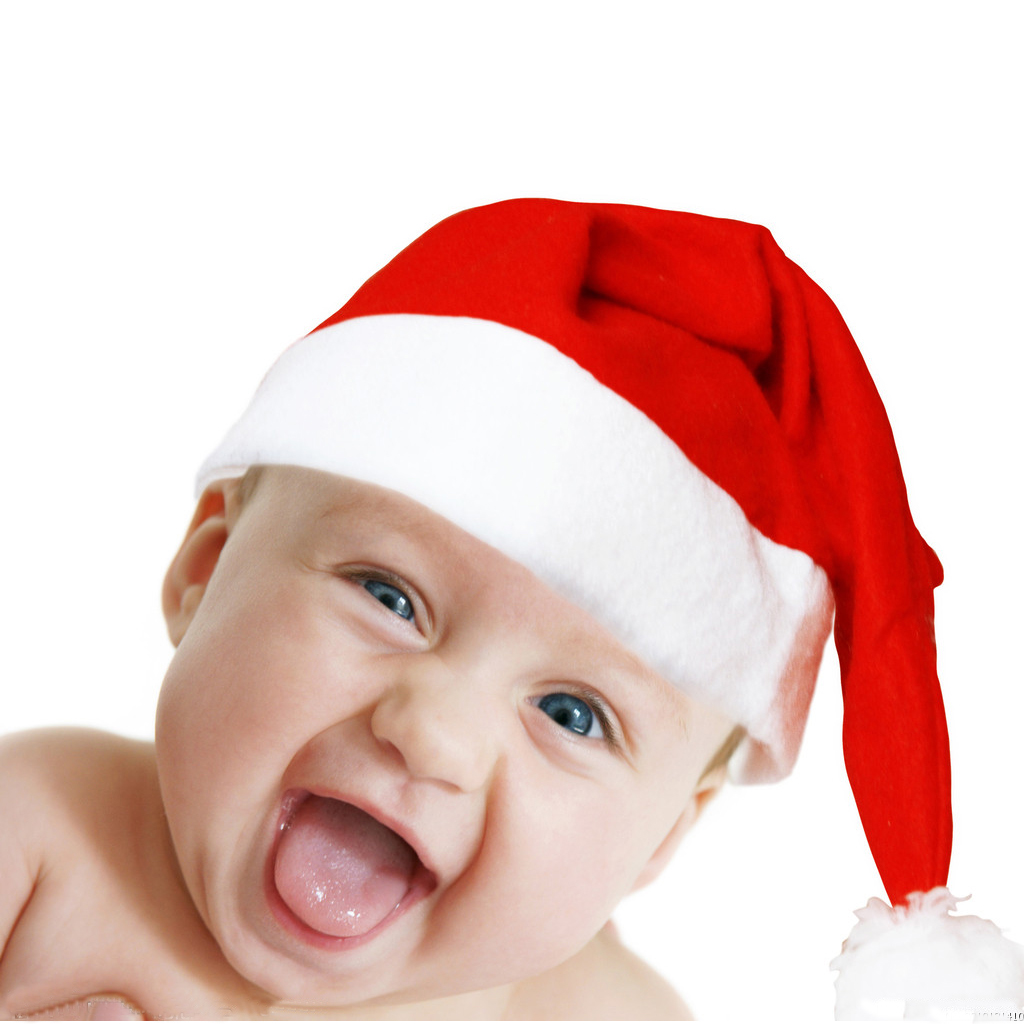 圣诞节装饰品 批发圣诞帽儿童红色普通圣诞帽子圣诞老人帽幼儿园折扣优惠信息