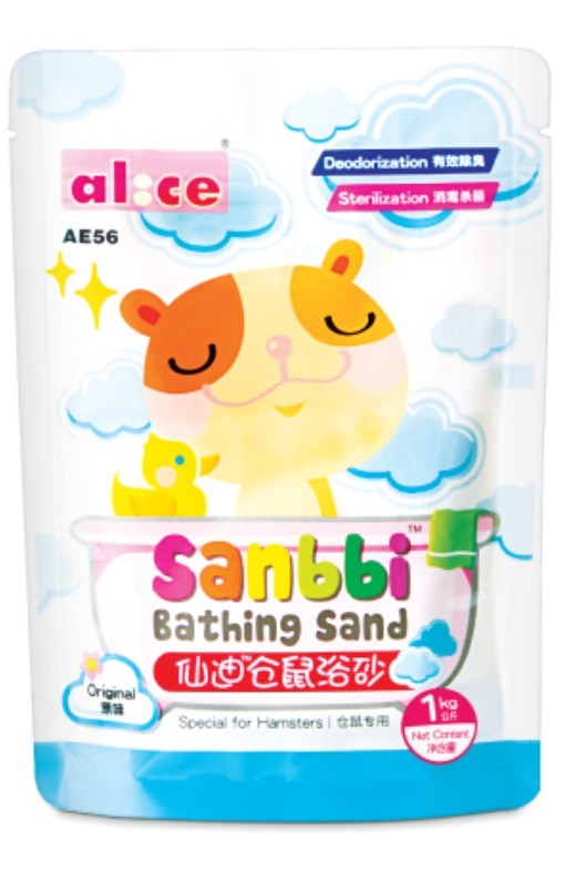 ALICE 仙迪 仓鼠浴砂 浴沙 含彩色清洁微粒 仓鼠用品 3味选