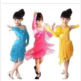 新款幼儿舞蹈服装女童童装拉丁舞裙儿童演出服装表演服折扣优惠信息