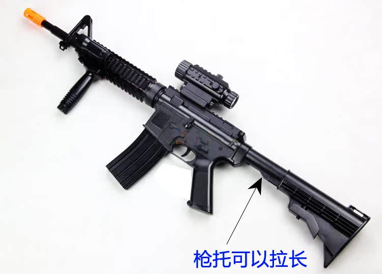 泰迪TD-2011 M16儿童电动玩具枪狙击步枪冲锋枪声光震动枪道具枪