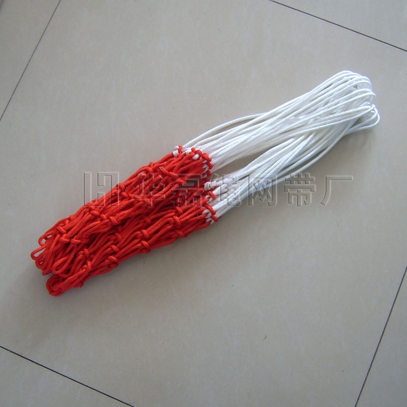 高档涤纶 红白篮球网 订做各种绳网 来样加工
