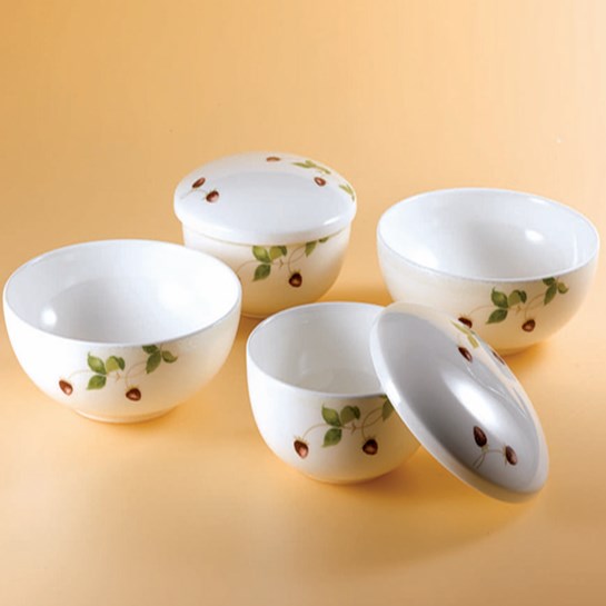 进口瓷器餐具套装碗盘家用韩式饭碗带盖陶瓷韩国进口汤碗骨瓷高档
