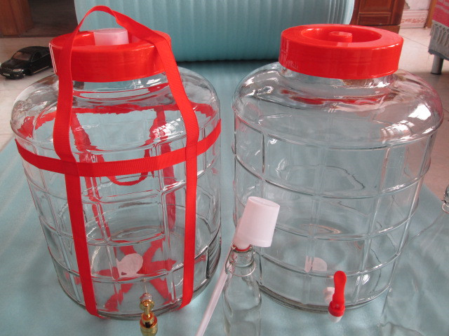 自酿葡萄酒发酵罐酵素桶酵素瓶泡酒瓶泡菜瓶玻璃瓶自排气发酵罐