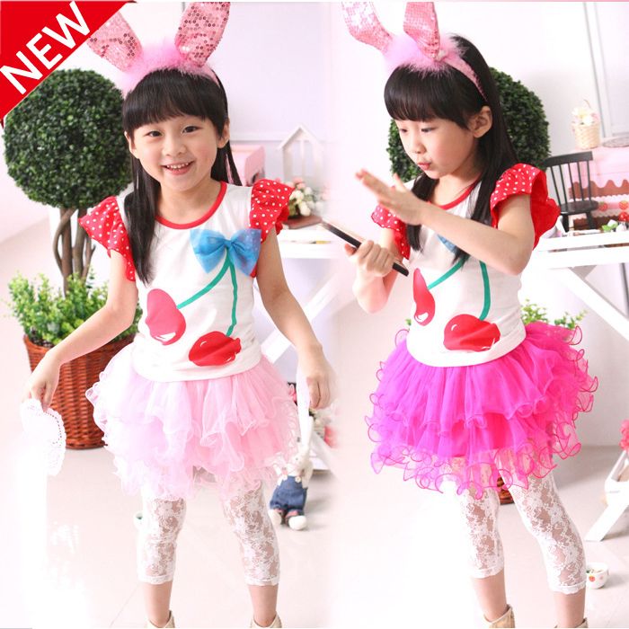 穿啥哟韩版童装夏季新款 女童短裙 蓬蓬蛋糕半身裙雪纺公主裙