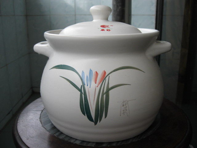 正品康舒砂锅耐高温炖锅陶瓷煲汤粥煲12号白色3300毫升