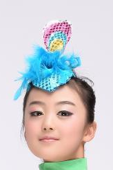 孔雀服新款傣族童装舞蹈服民族表演服儿童演出服装女童舞台表演服