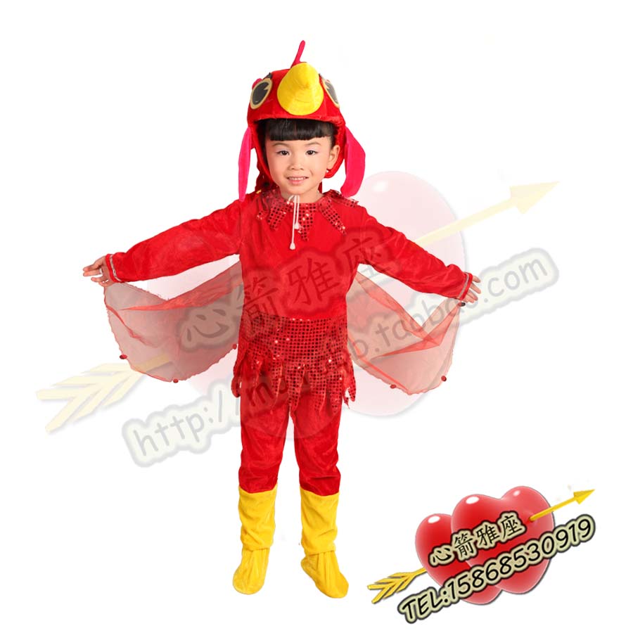 雅座/幼儿游戏服装.少儿动物服装 火鸡服装 红公鸡表演服儿童演出折扣优惠信息