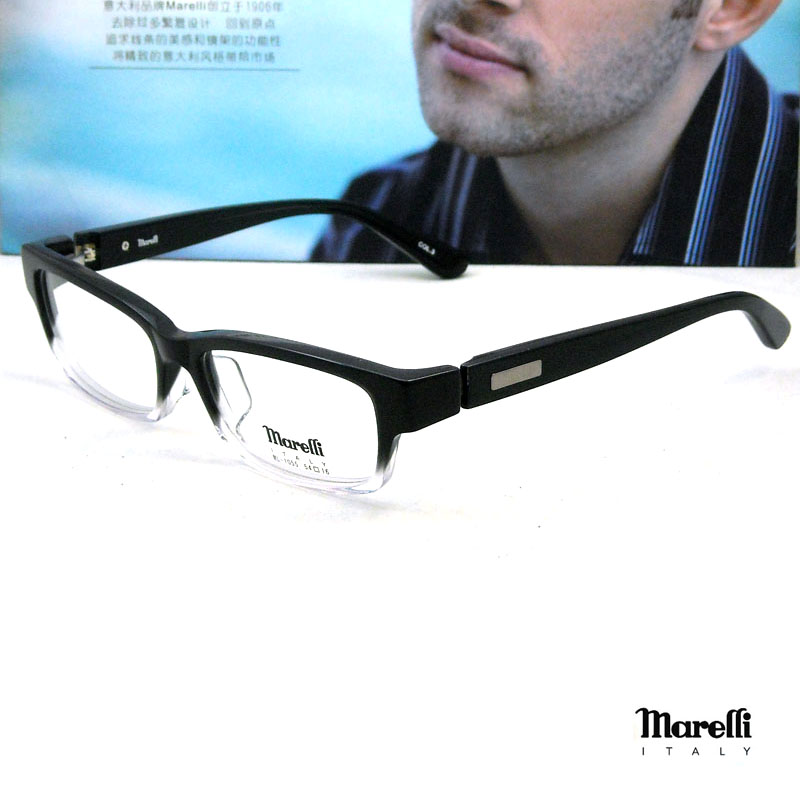 行货 Marelli ML-1055 C3 意大利马蕾礼眼镜架复古透明渐变眼镜框