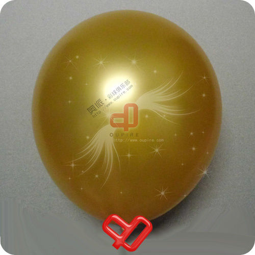 [奥派]OP气球12寸珠光金色 展会开业 婚庆婚房布置100个320克加厚