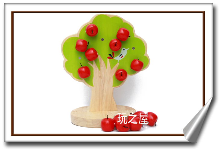 全国包邮 原装日本 woody puddy 苹果树 智慧串树 快乐果园磁性