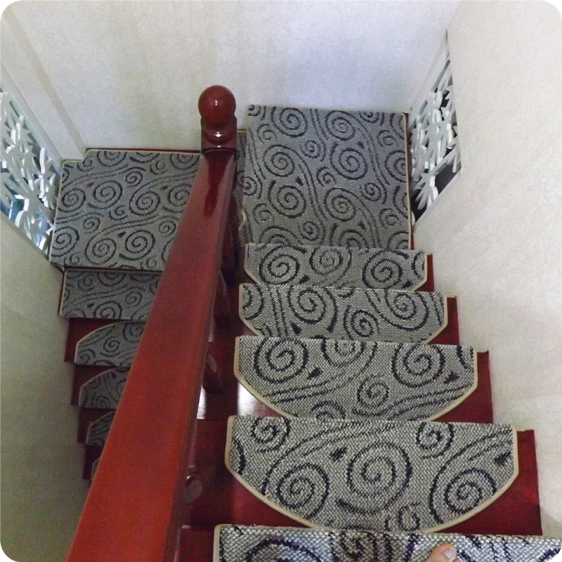热卖!欧式方形楼梯地毯踏步垫 家用免胶自吸防滑垫 转角定制满铺折扣优惠信息