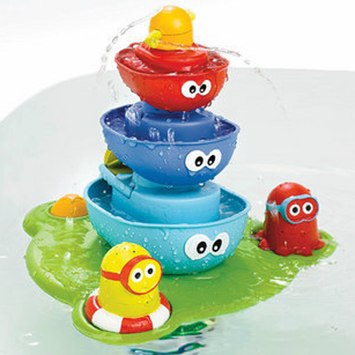 特价包邮  美国宝宝戏水龙头叠叠乐喷泉 婴儿童浴室洗澡玩具