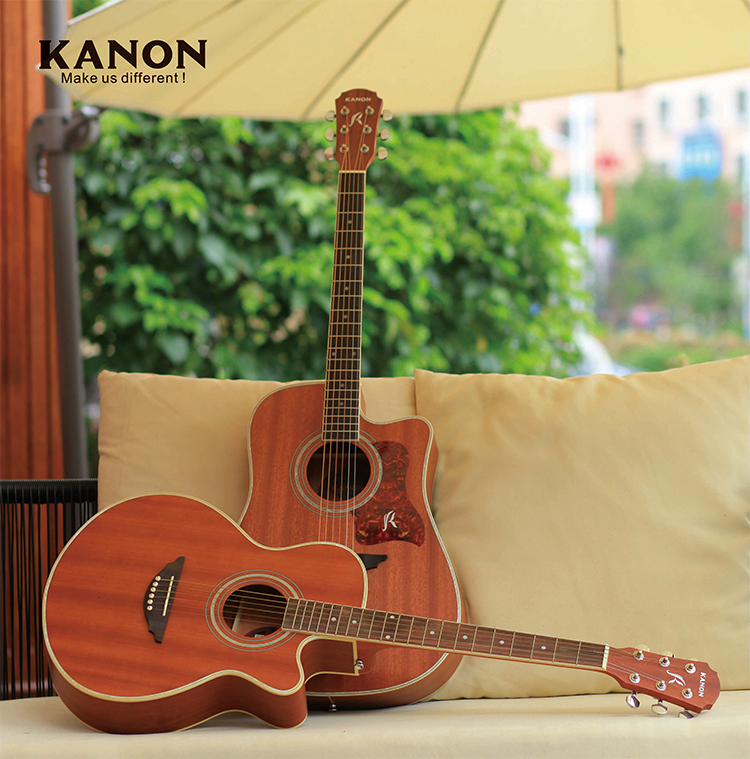 正品KANON卡农 40寸木吉他41寸全沙比利民谣吉它包邮GK150 GK200