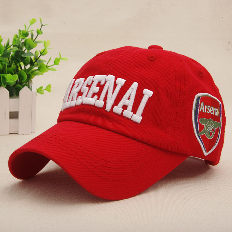 新款英超阿森纳足球俱乐部棒球帽男阿仙奴户外运动休闲帽子男红色