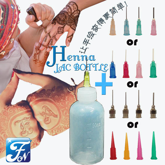 梵蒂娜 henna汉娜彩绘纹身膏海娜膏专用捷克瓶绘画瓶带针头30ml折扣优惠信息
