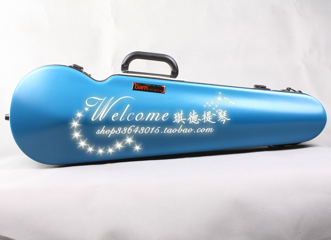 正品代理★原装进口法国BAM小提琴琴盒1.6KG Hightech 2002XL蓝色