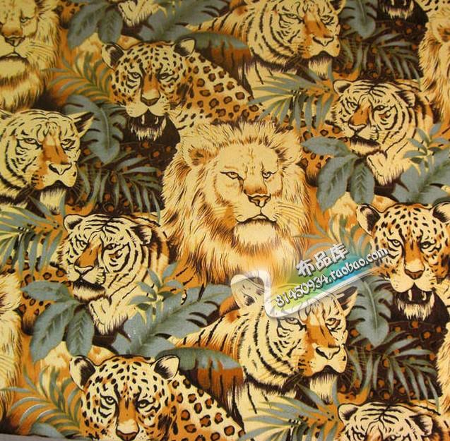 仿宜家动物世界 362 老虎 狮子 豹子 厚帆布 DIY沙发 窗帘 抱枕折扣优惠信息
