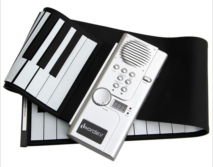 Iword诺艾S2028手卷钢琴61键 折叠电子琴 USB接口 带延音踏板