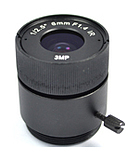 3MP网络高清监控摄像机镜头固定光圈定焦6mm 板机镜头 红外机镜头