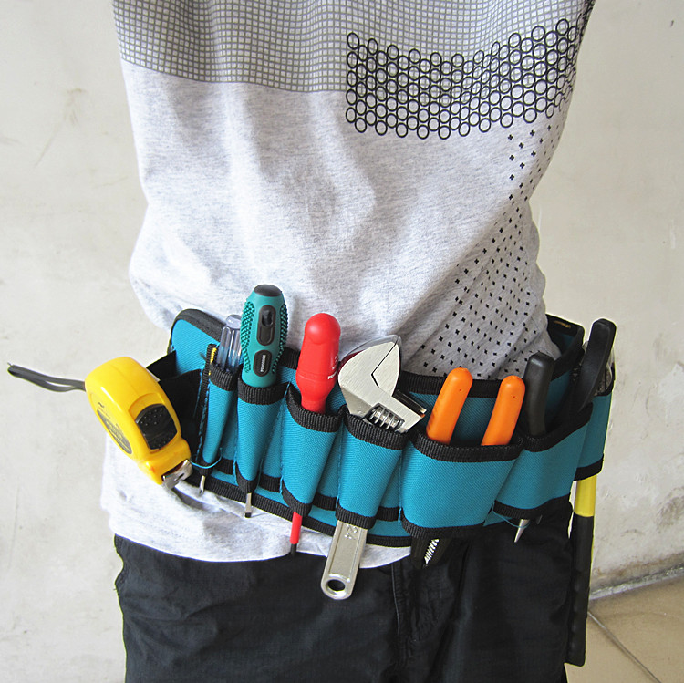 多功能帆布工具包 含腰带电工包腰包维修腰挂包