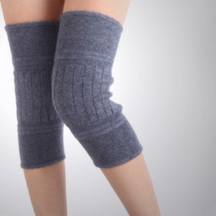 正品羊绒护膝羊毛双层保暖加长加厚透气保暖不勒防下滑抗寒
