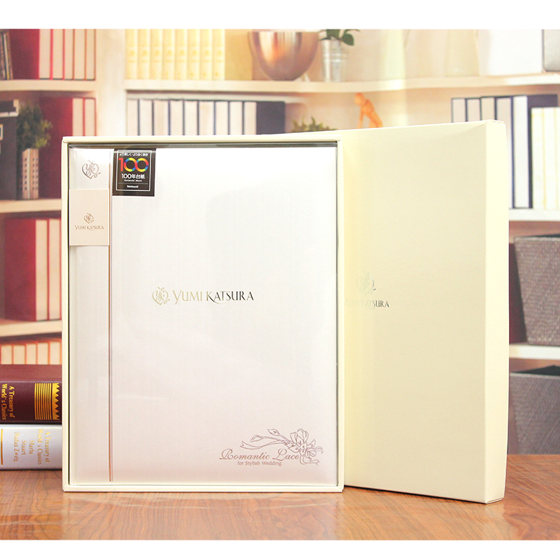 桂由美尊贵系列NCL日本象牙白粘贴式覆膜相册影集相薄礼盒装A4