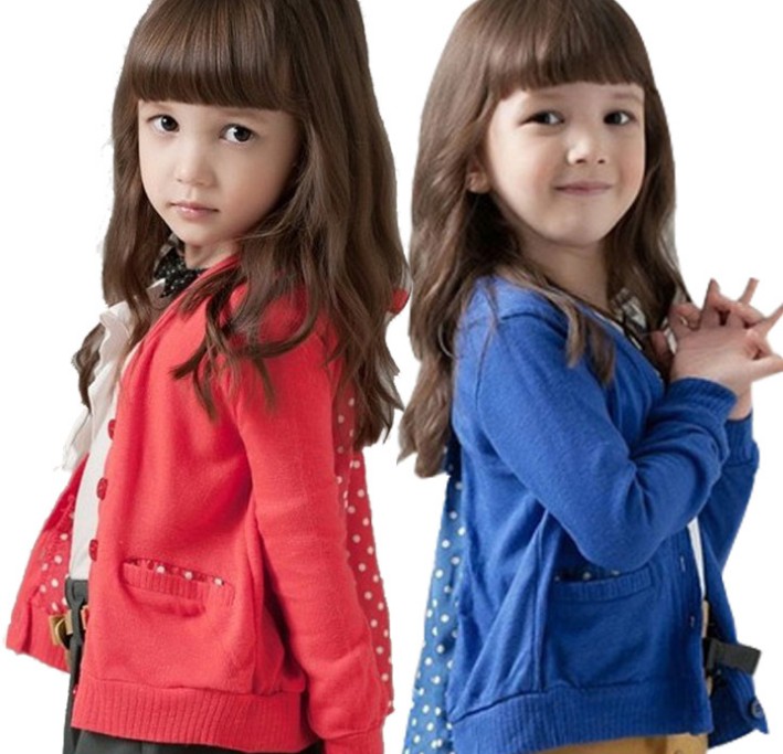 特 2014秋款韩版 波点时尚外套 女童外套童装女外套 童上衣