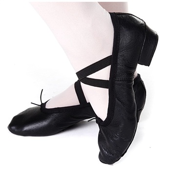 红舞鞋 舞蹈鞋软底鞋女式全皮教师鞋 练功鞋芭蕾舞鞋1020练功鞋