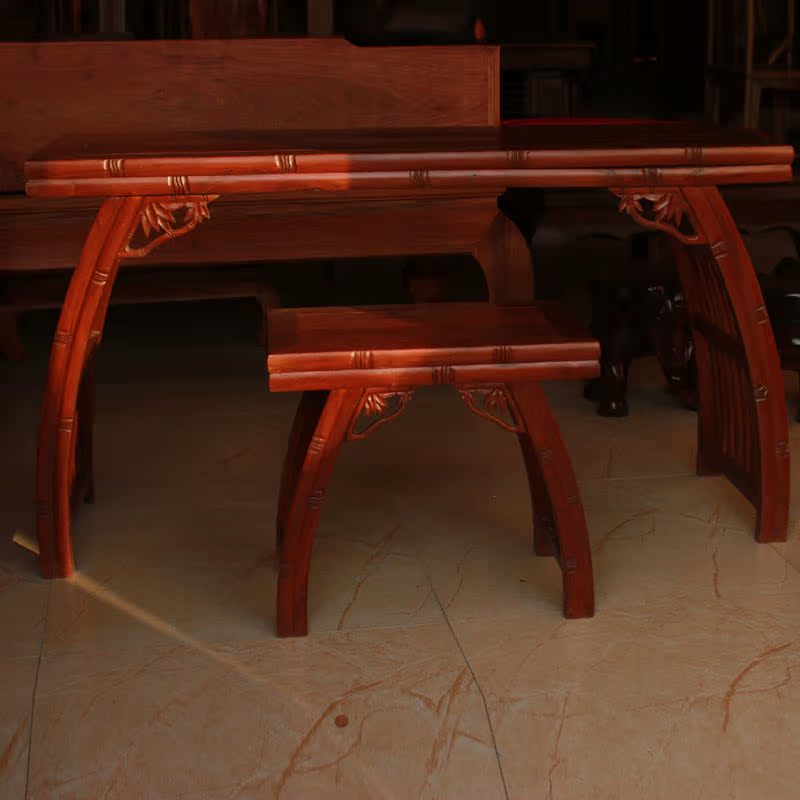中式古典家具老榆木古琴桌琴凳马鞍桌书桌画桌茶桌休闲桌供桌条案