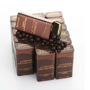 美国进口比利时 高迪瓦 Godiva歌帝梵 醇黑巧克力豆 43g铁盒折扣优惠信息