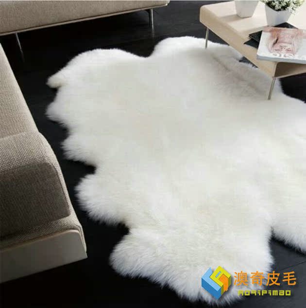澳洲羊毛垫羊毛沙发垫羊毛飘窗垫 飘窗垫纯羊毛地毯皮形