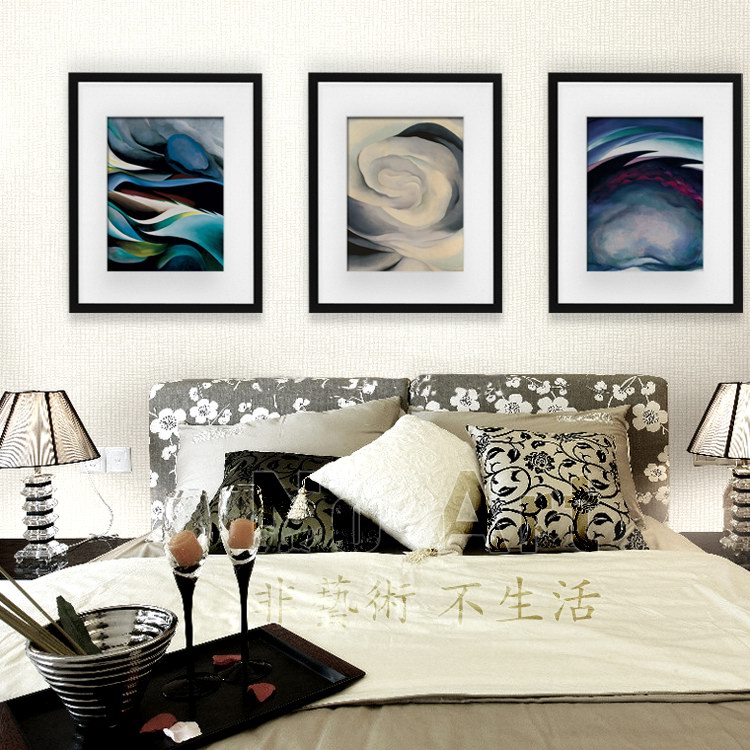 《云上》奥基弗大师名作抽象油画现代装饰画客厅卧室有框挂画壁画