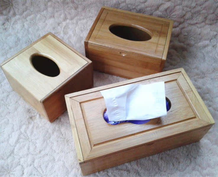 纸巾盒收纳盒可爱创意抽纸盒盒子纸巾盒长方形正方形面巾纸盒楠竹